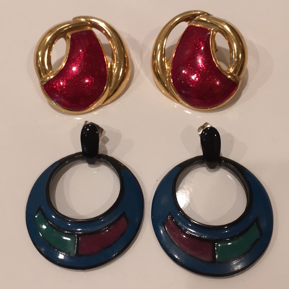 80s Style Vintage Earring Bundle